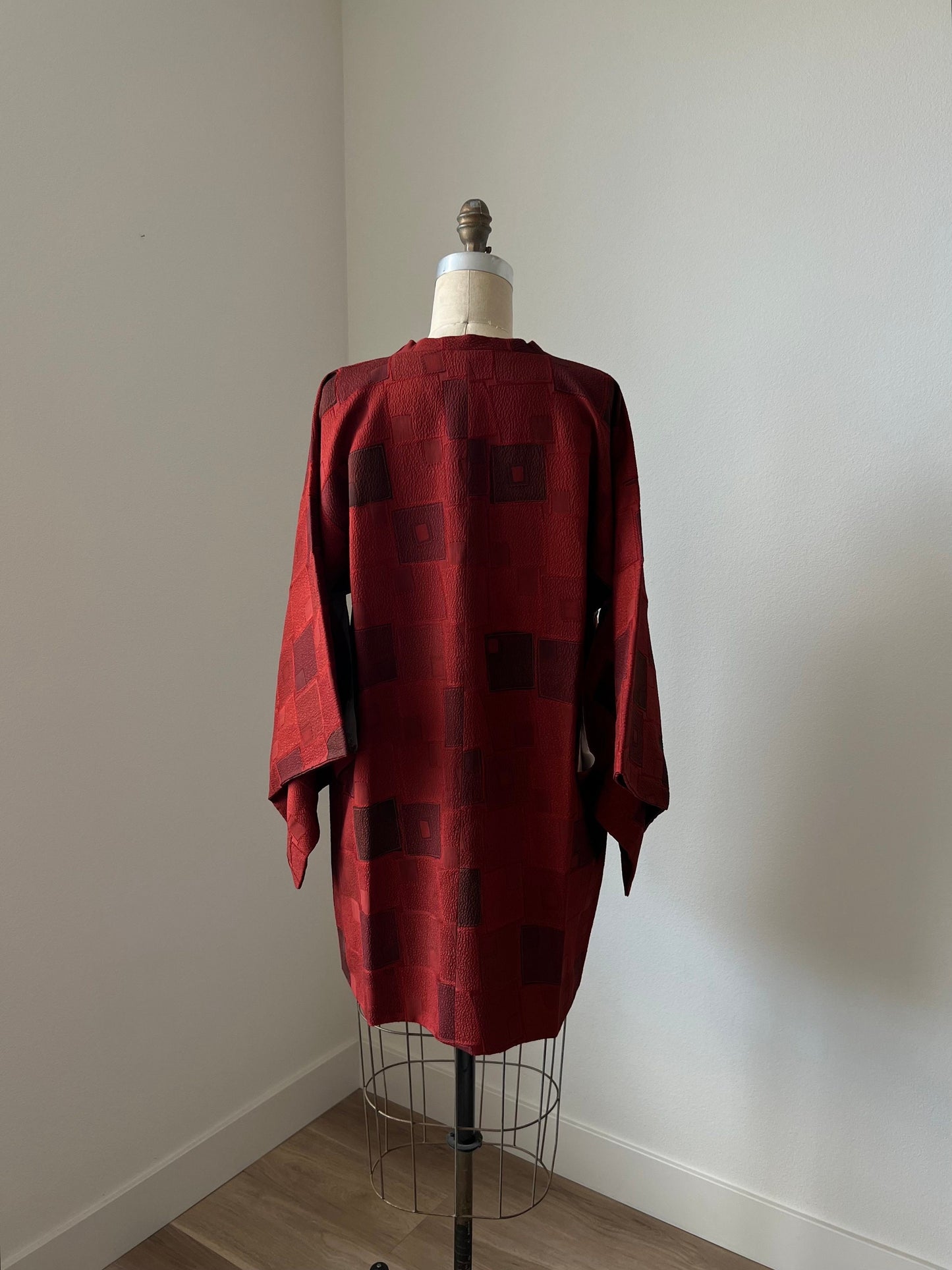 Jacket Vintage Silk Kimono Robe Japanese Brown Jacket For Vintage Lover Gift Vintage Kimono