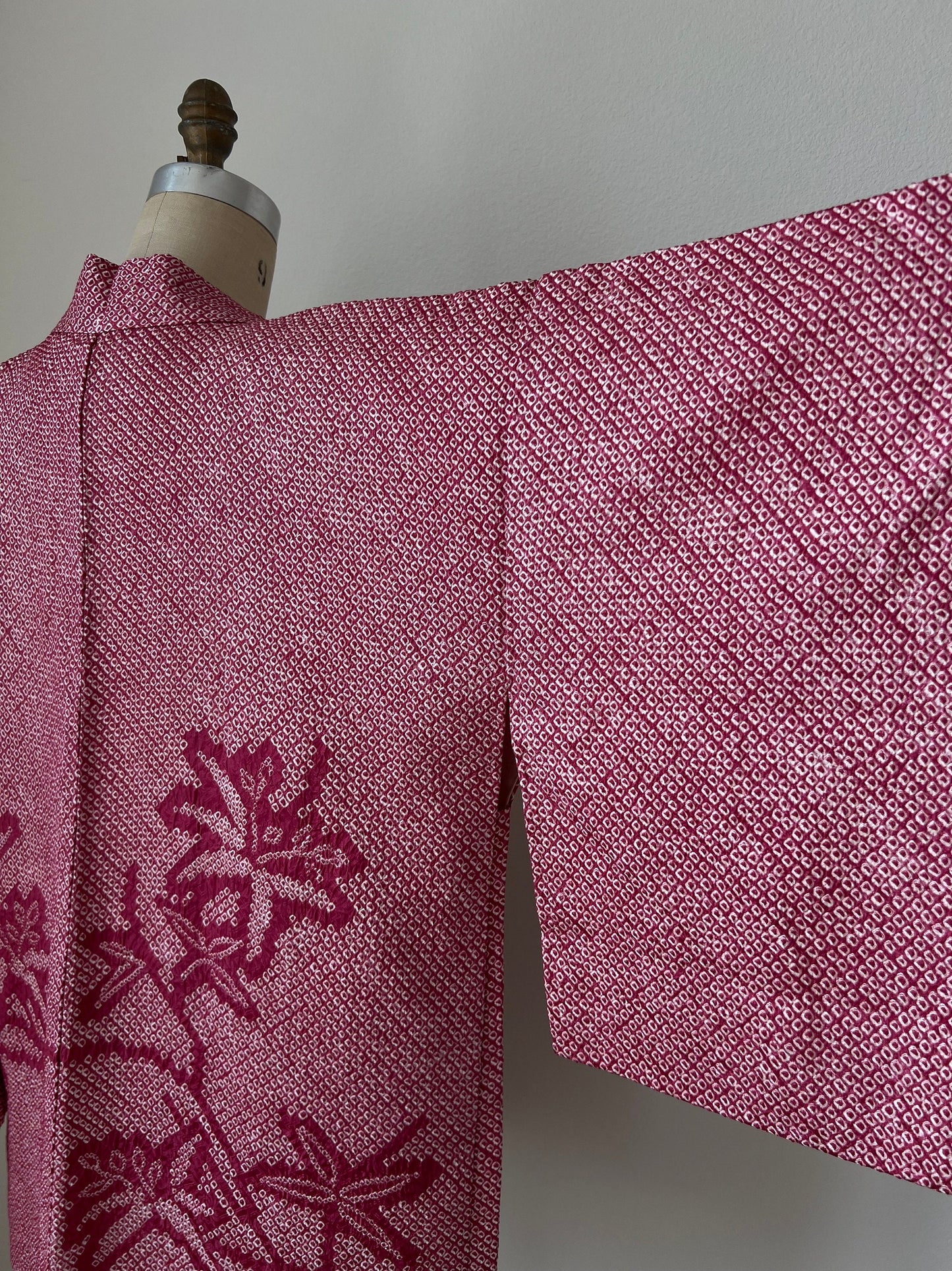 Vintage Haori Jacket Purple Silk Kimono Japanese Jacket Shibori Vintage kimono Purple Tie Dyed Jacket