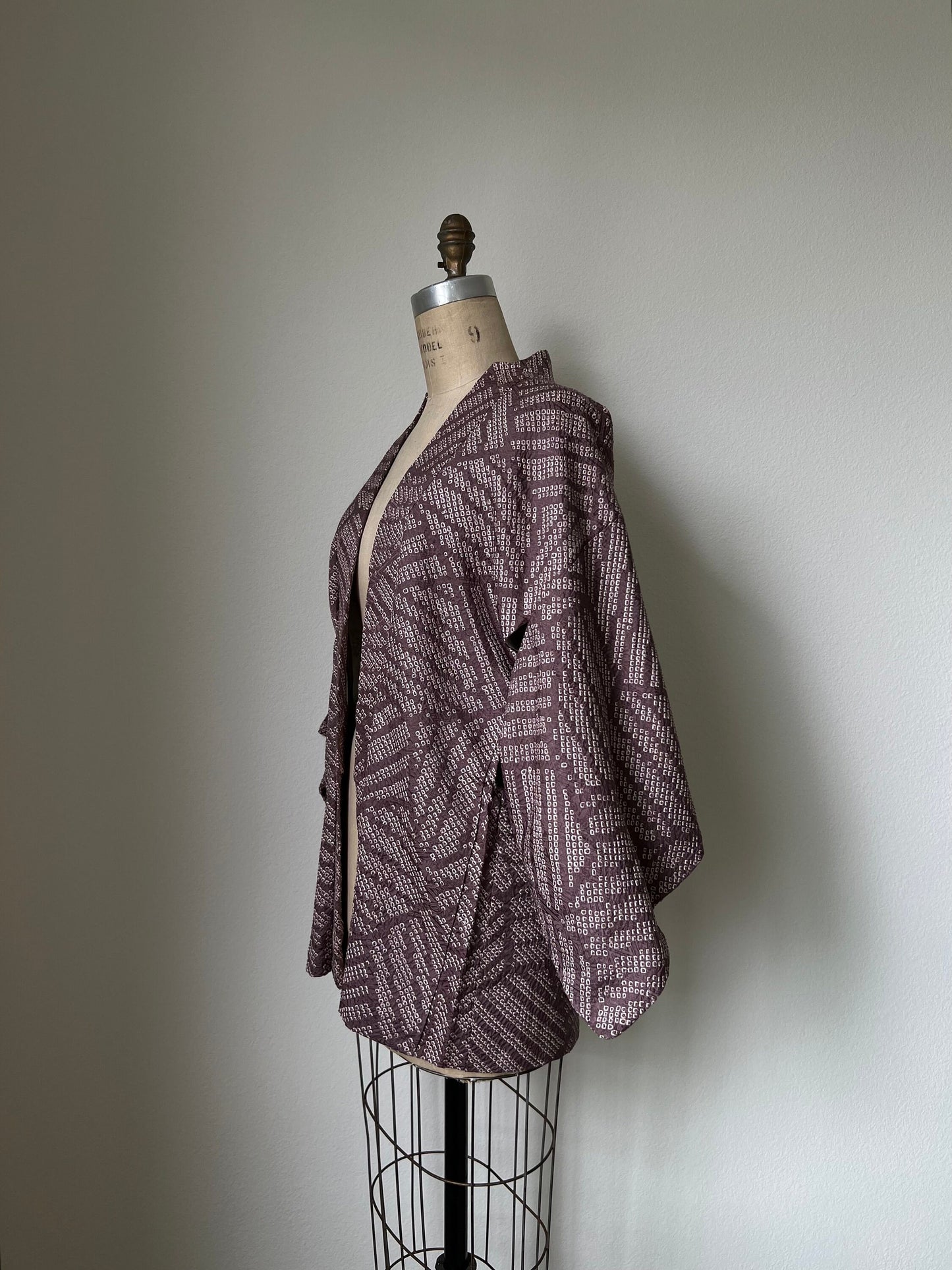 Antique Dusty Lilac Silk Haori