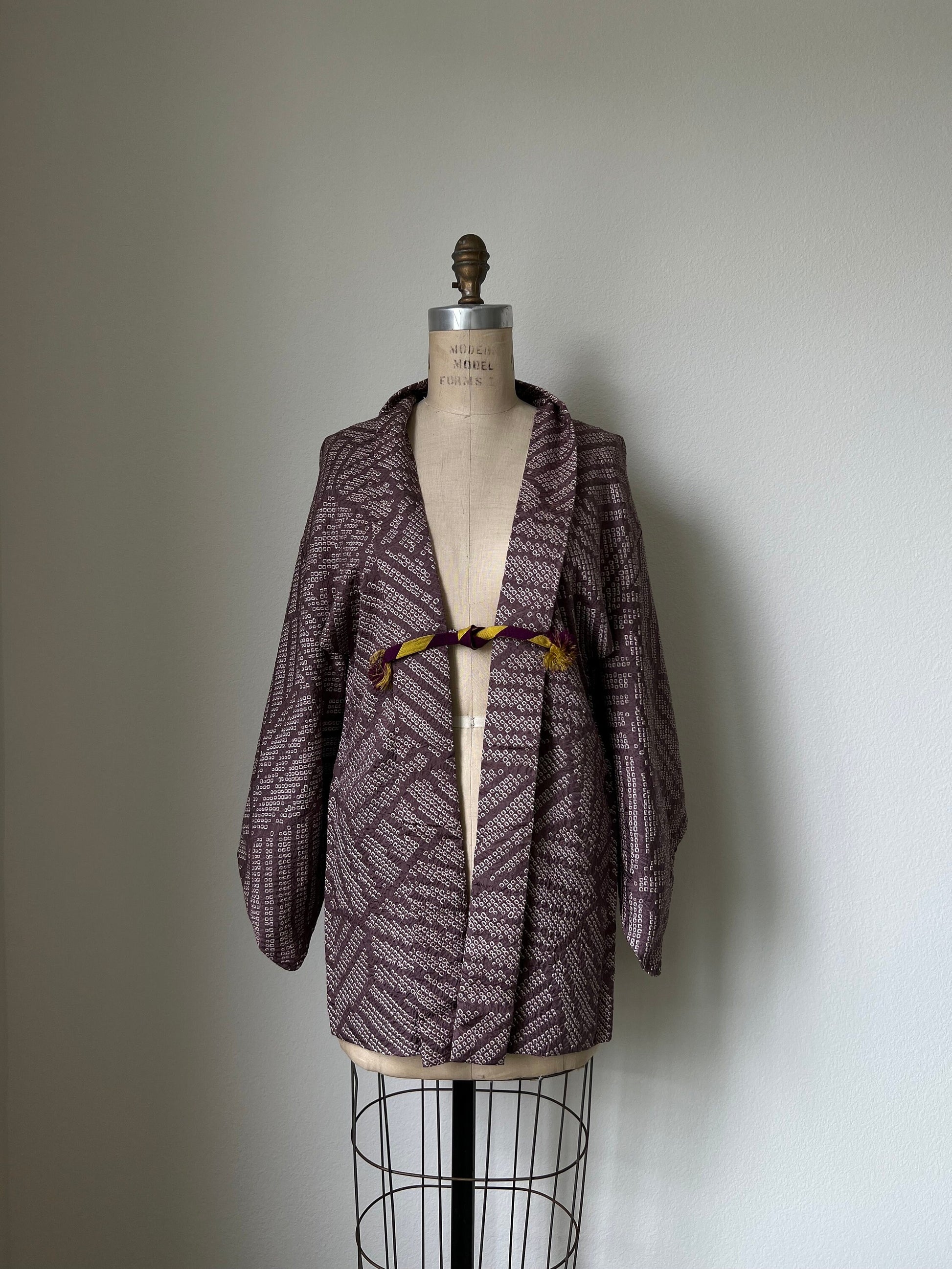 Antique Dusty Lilac Silk Haori