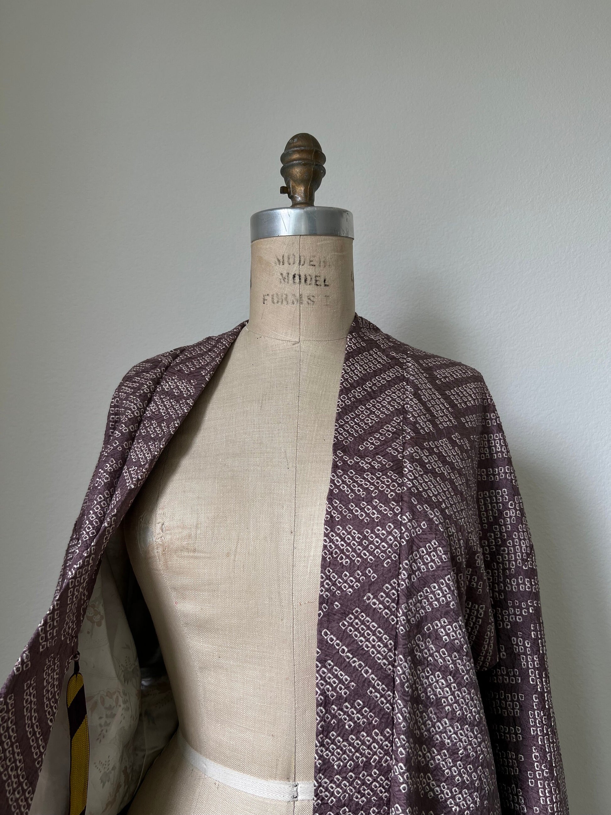 Antique Dusty Lilac Silk Haori